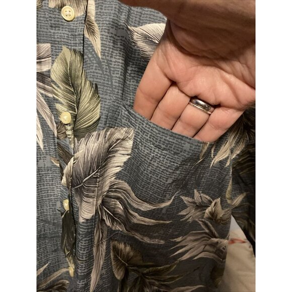 David Taylor Hawaiian Shirt Mens Large Beach Tropical Short Sleeve Button Down - Picture 4 of 15